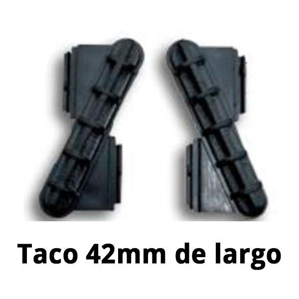 Tacos lamas fijas sólo abisagrado
