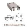 caja poleas guia regulable puerta corredera